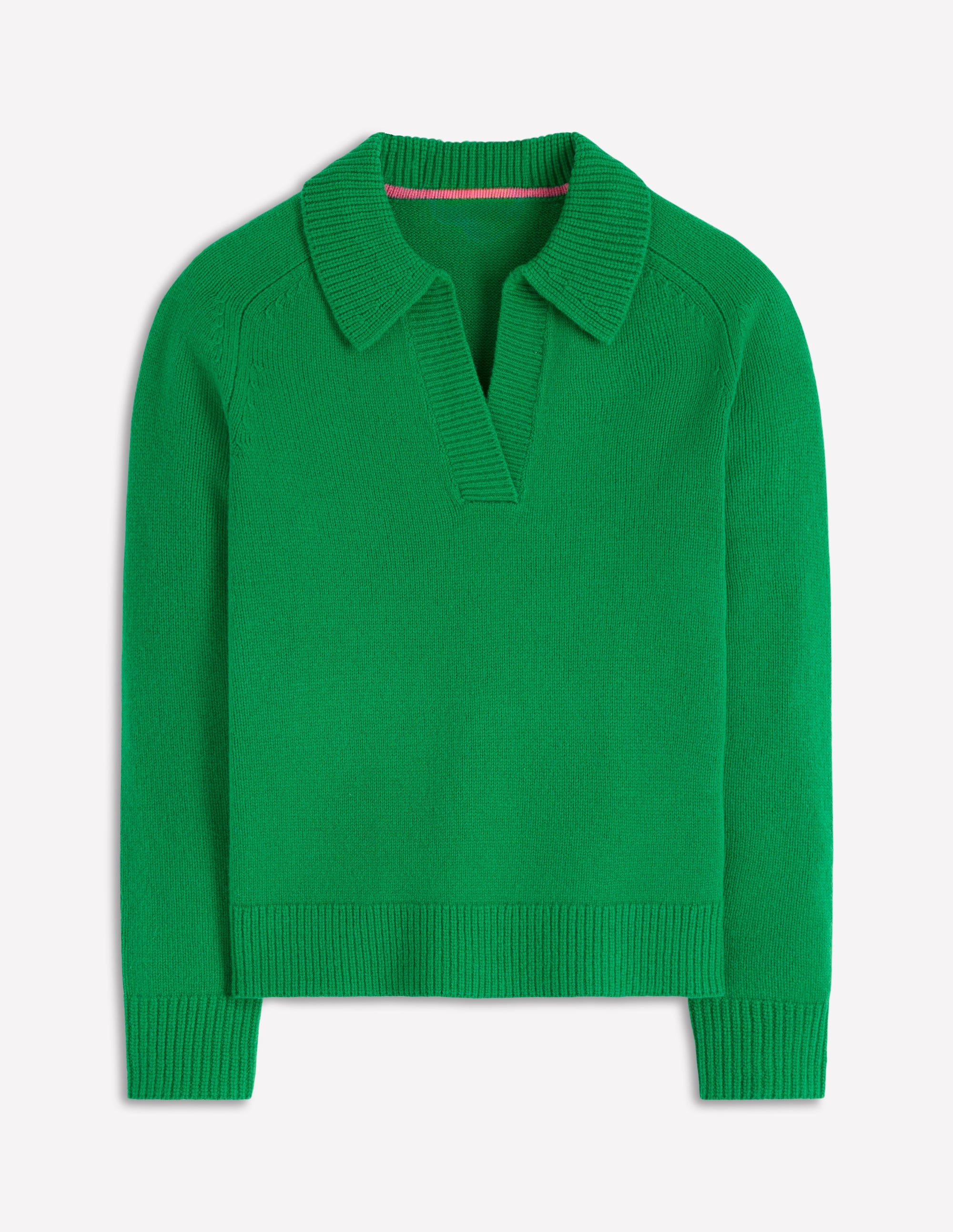 Marion Henley-Pullover aus Merinowolle-Grünes Tamburin - Image 7