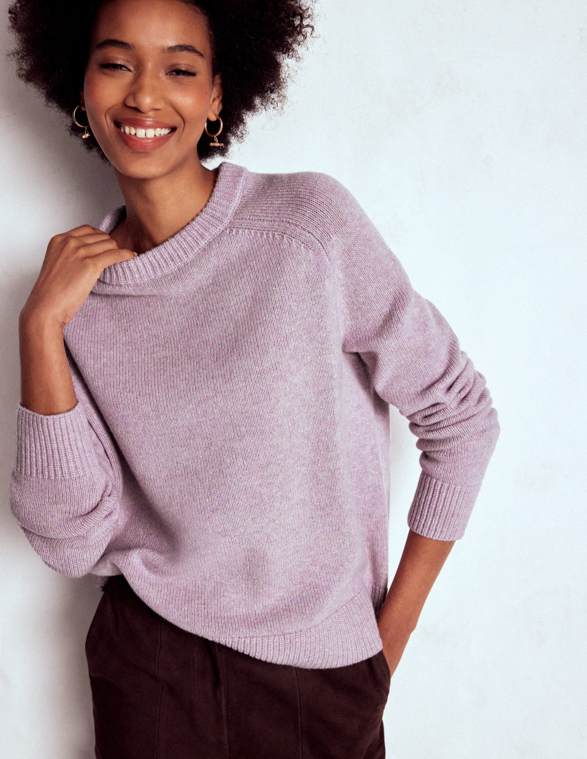 Marion Merino-Pullover-Kreideviolett - Image 2