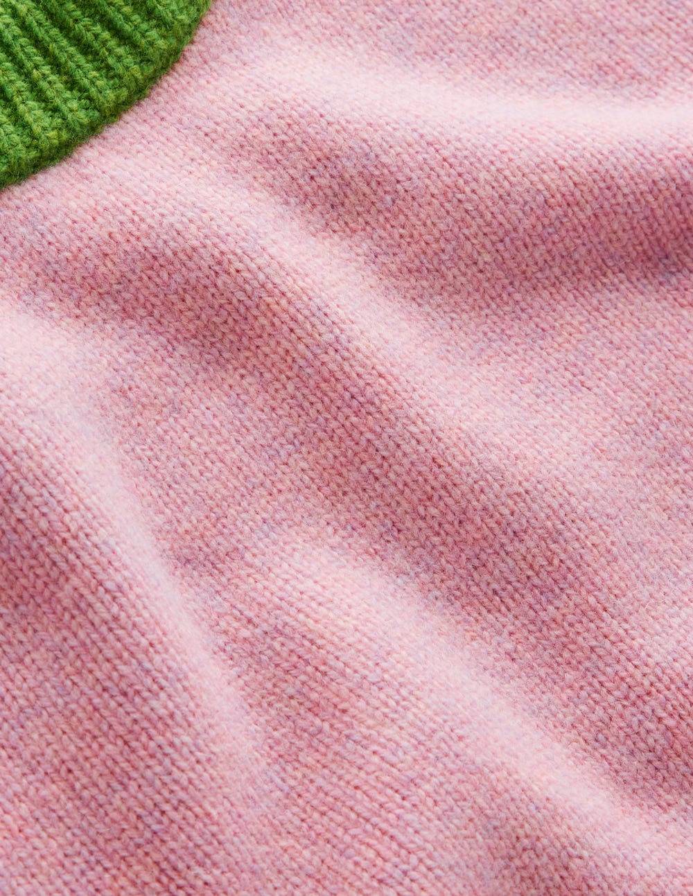 Marion Merino-Pullover-Französisches Rosa, Marineblau Blockfarben - Image 7