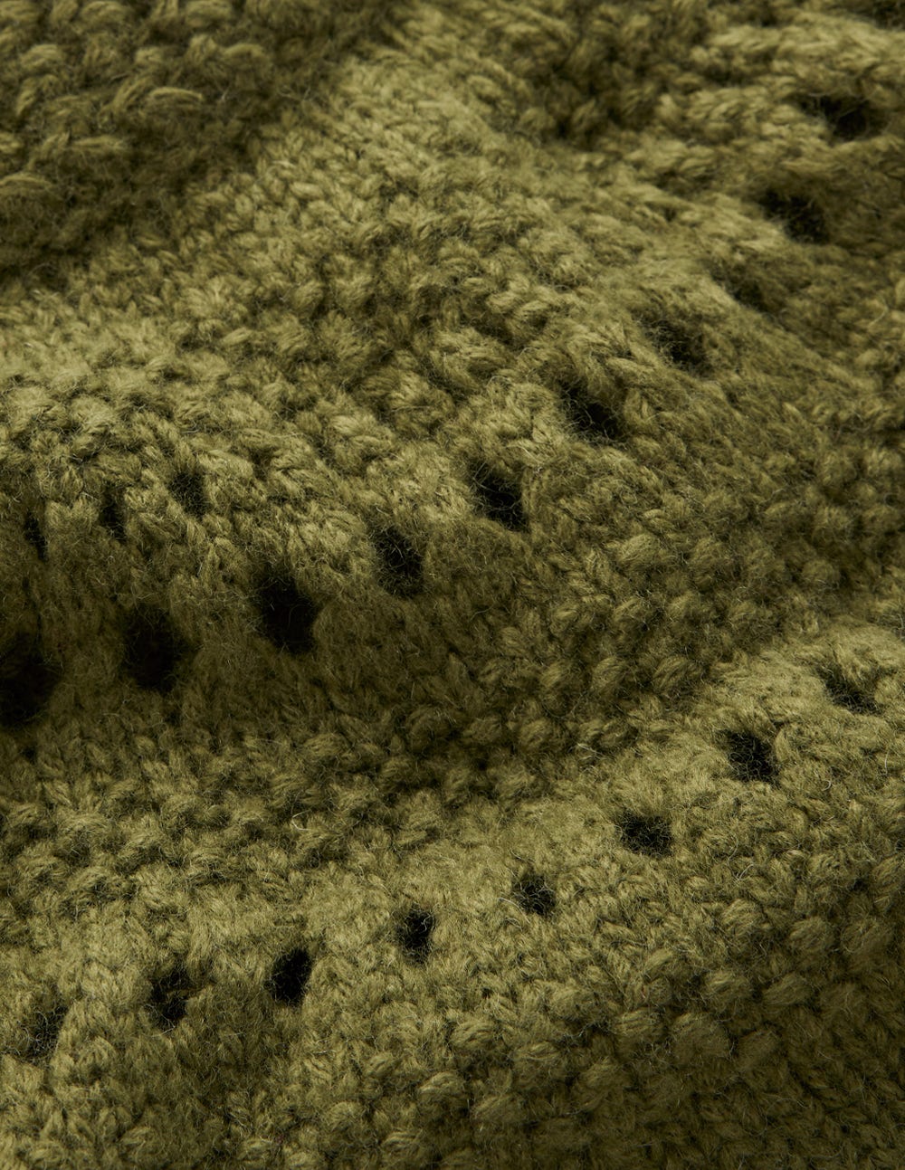 Flauschiger Grobstrickpullover-Waldgrün-6