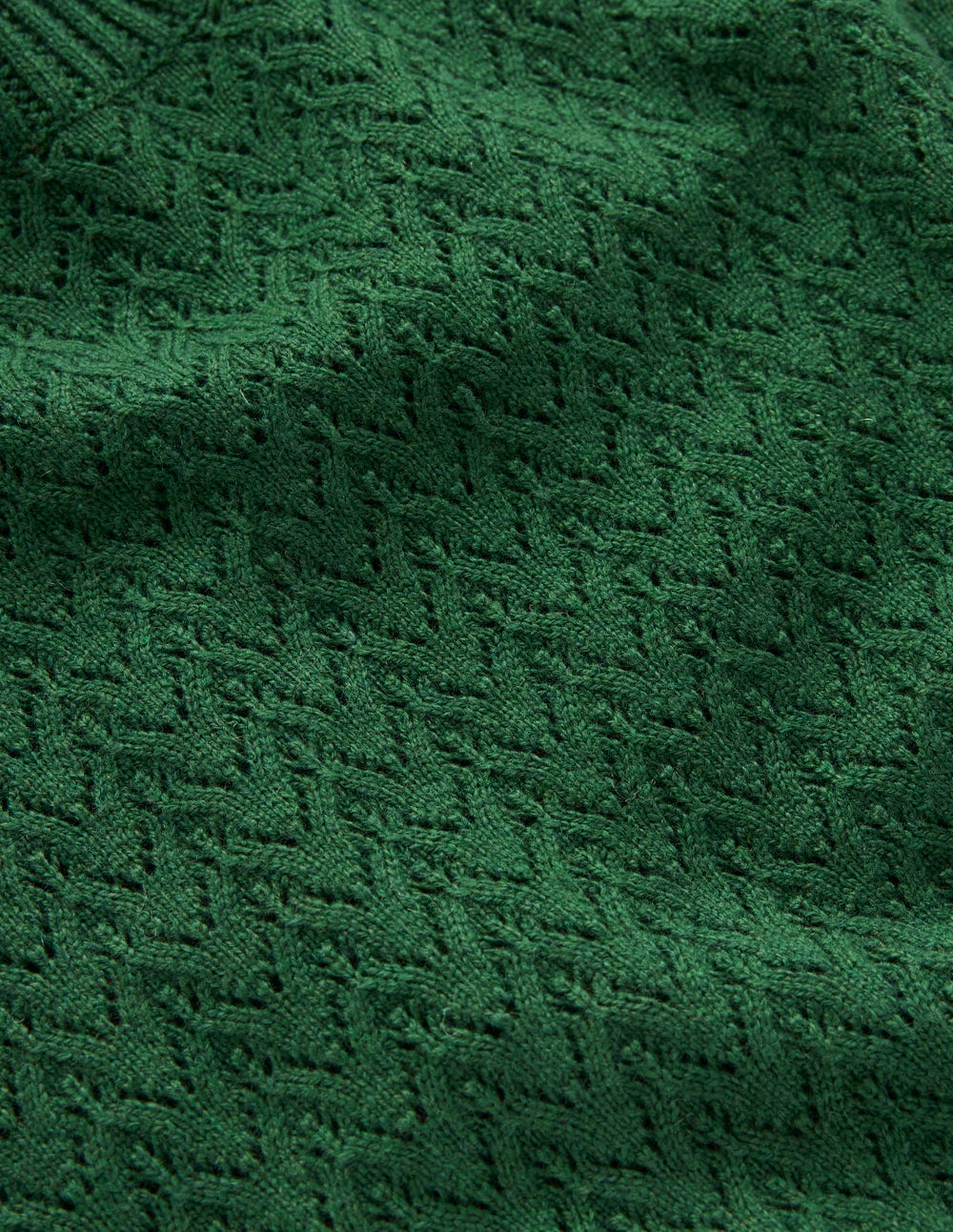 Pull Diane en pointelle-Vert chasseur