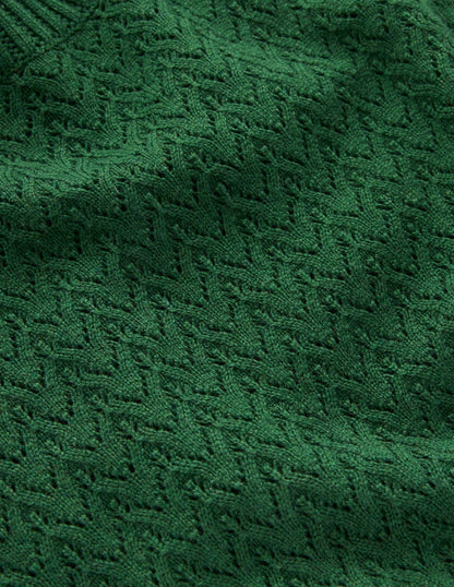 Pull Diane en pointelle-Vert chasseur-7