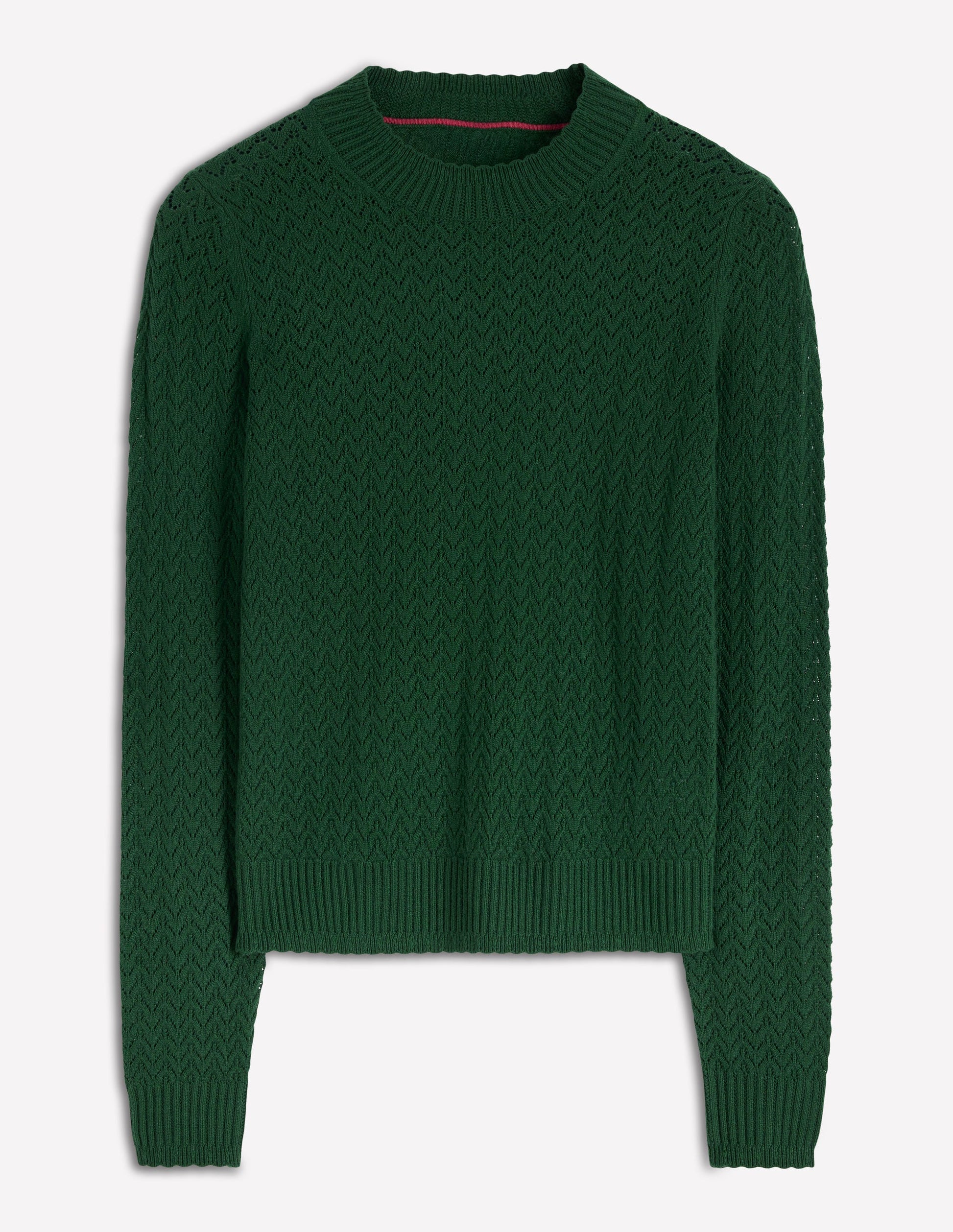 Pull Diane en pointelle-Vert chasseur-6