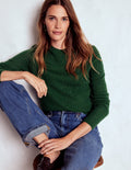 Diane Pointelle-Pullover-Jagdgrün