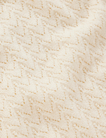 Diane Pointelle-Pullover-Warmes Naturweiß-5