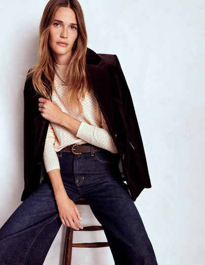 Diane Pointelle-Pullover-Warmes Naturweiß-1