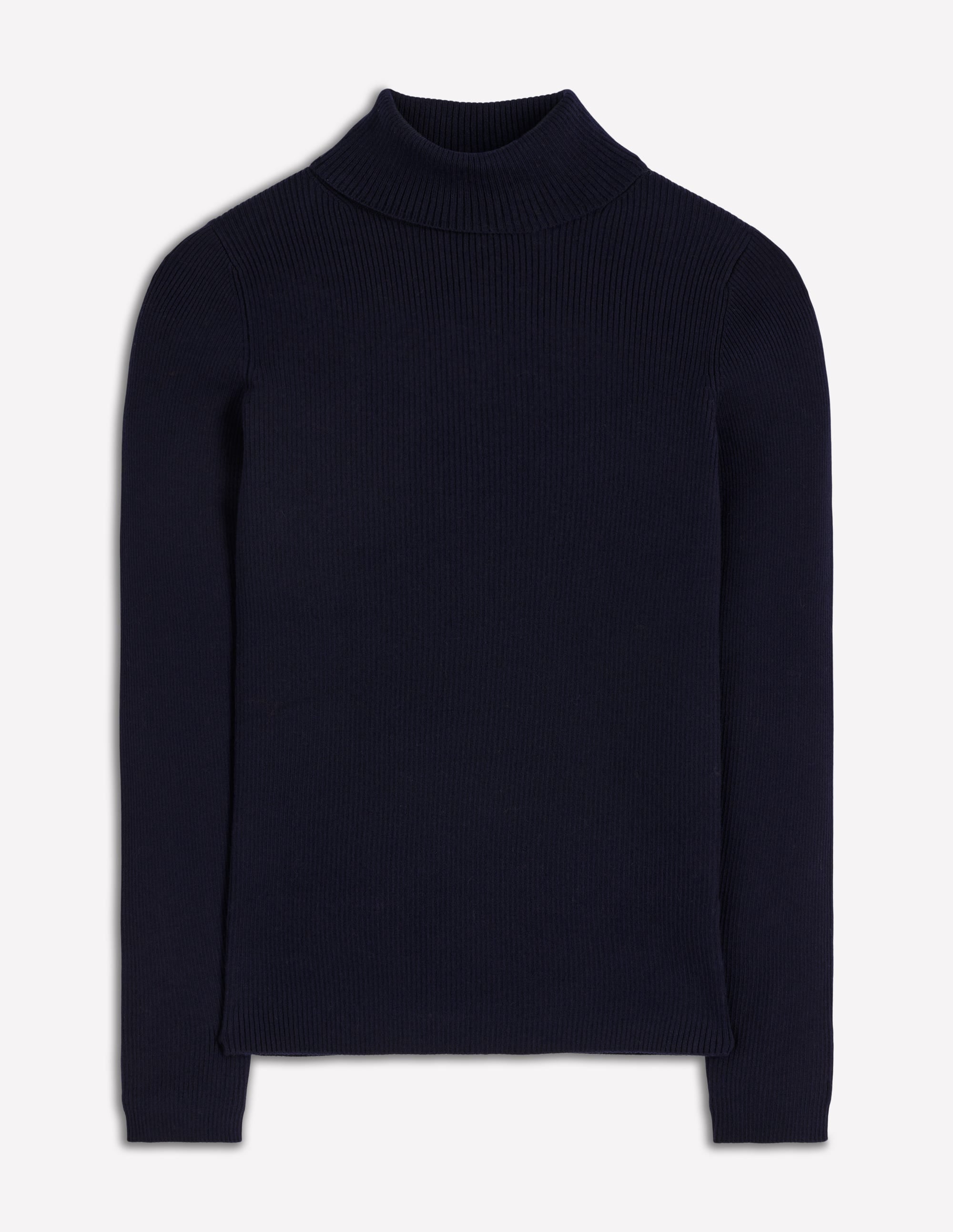 Emilia Rollkragenpullover aus Baumwolle-Marineblau - Image 6