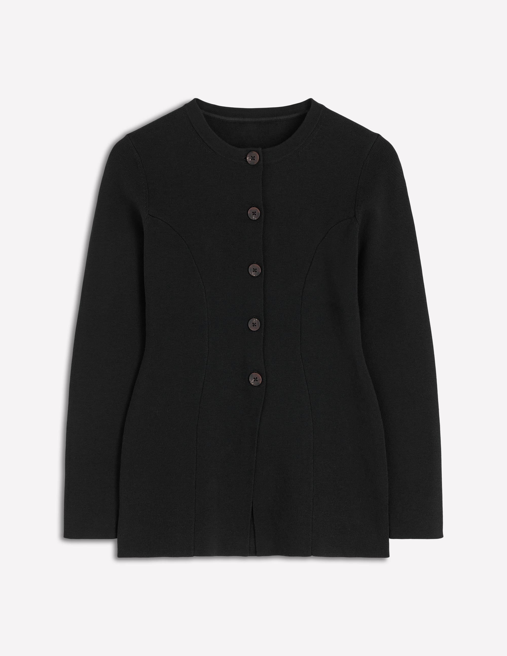 Joanna Taillierte Strickjacke-Schwarz - Image 5
