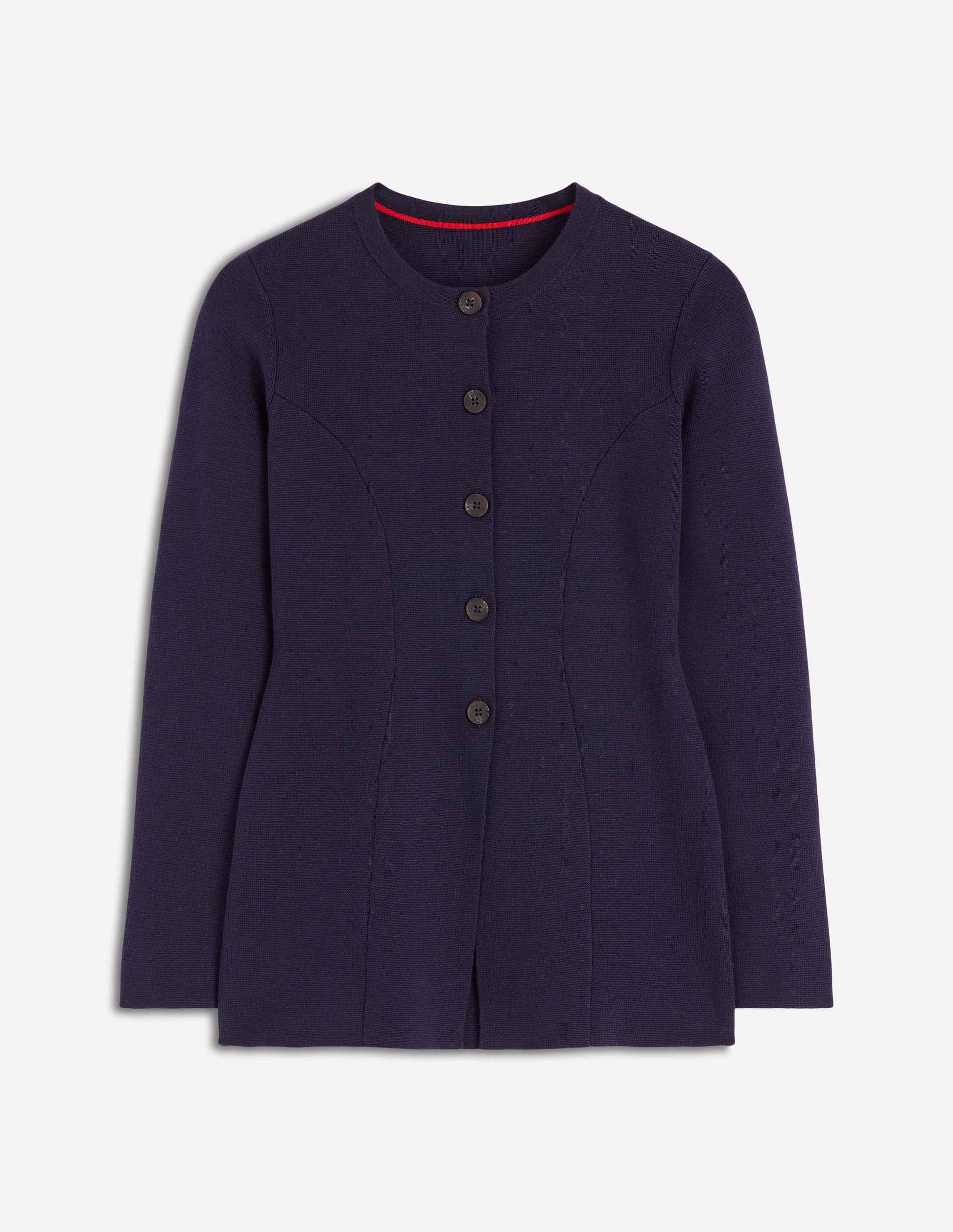 Veste ajustée Joanna en maille-Bleu marine-5