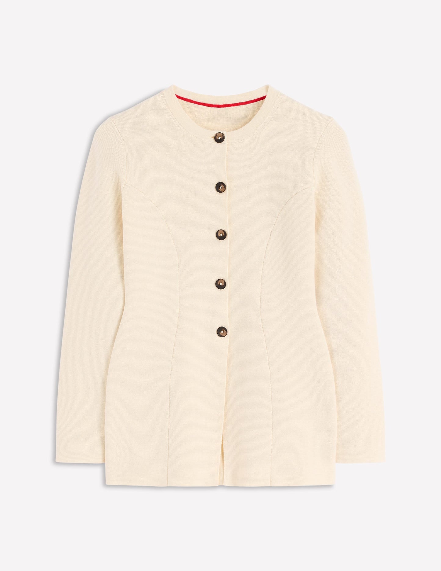 Veste ajustée Joanna en maille-Ivoire chaud