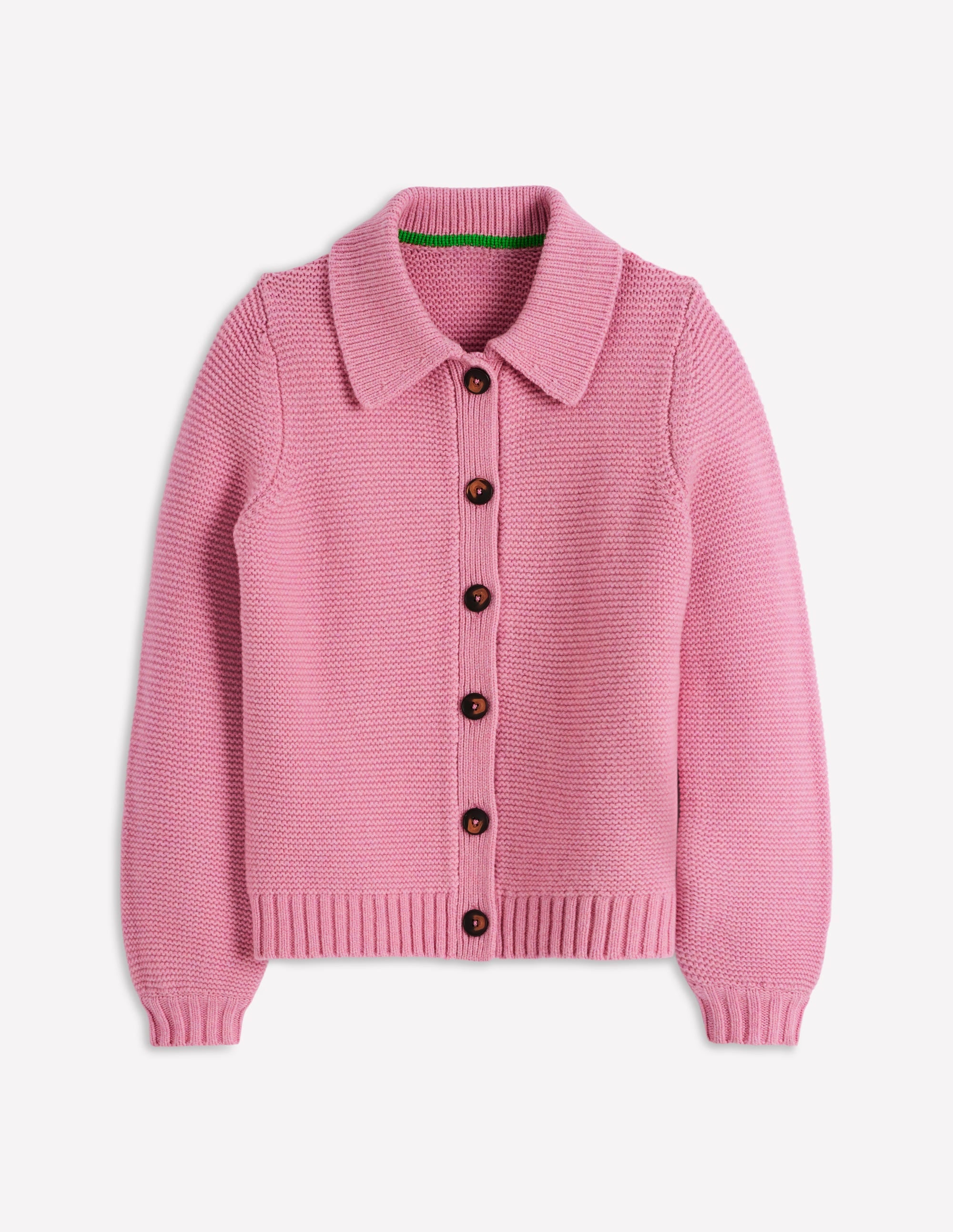 Grobstrickjacke mit Kragen-Zartrosa - Image 6