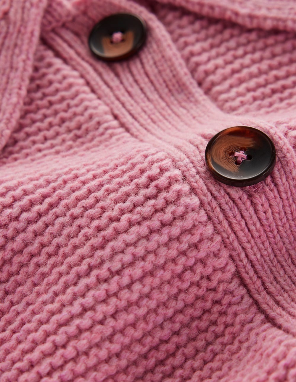 Grobstrickjacke mit Kragen-Zartrosa - Image 7