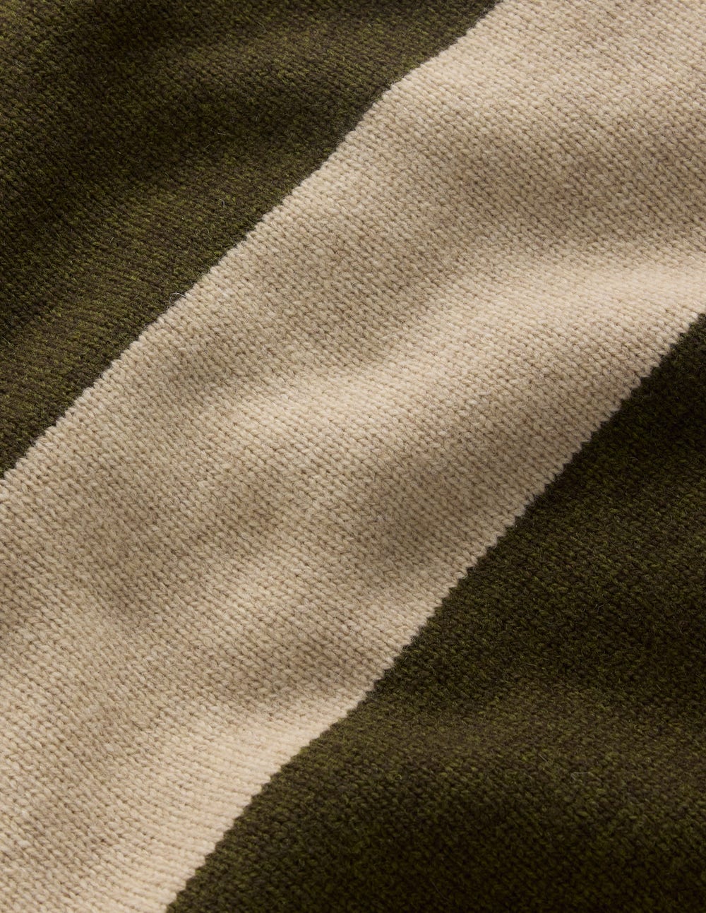 Polly Merino Roll Neck Jumper-Marsh, Linen Stripe