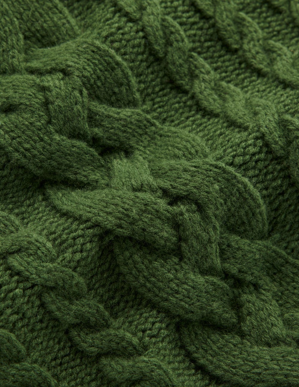 Amara Merinopullunder mit Zopfmuster-Grüne Fichte - Image 8