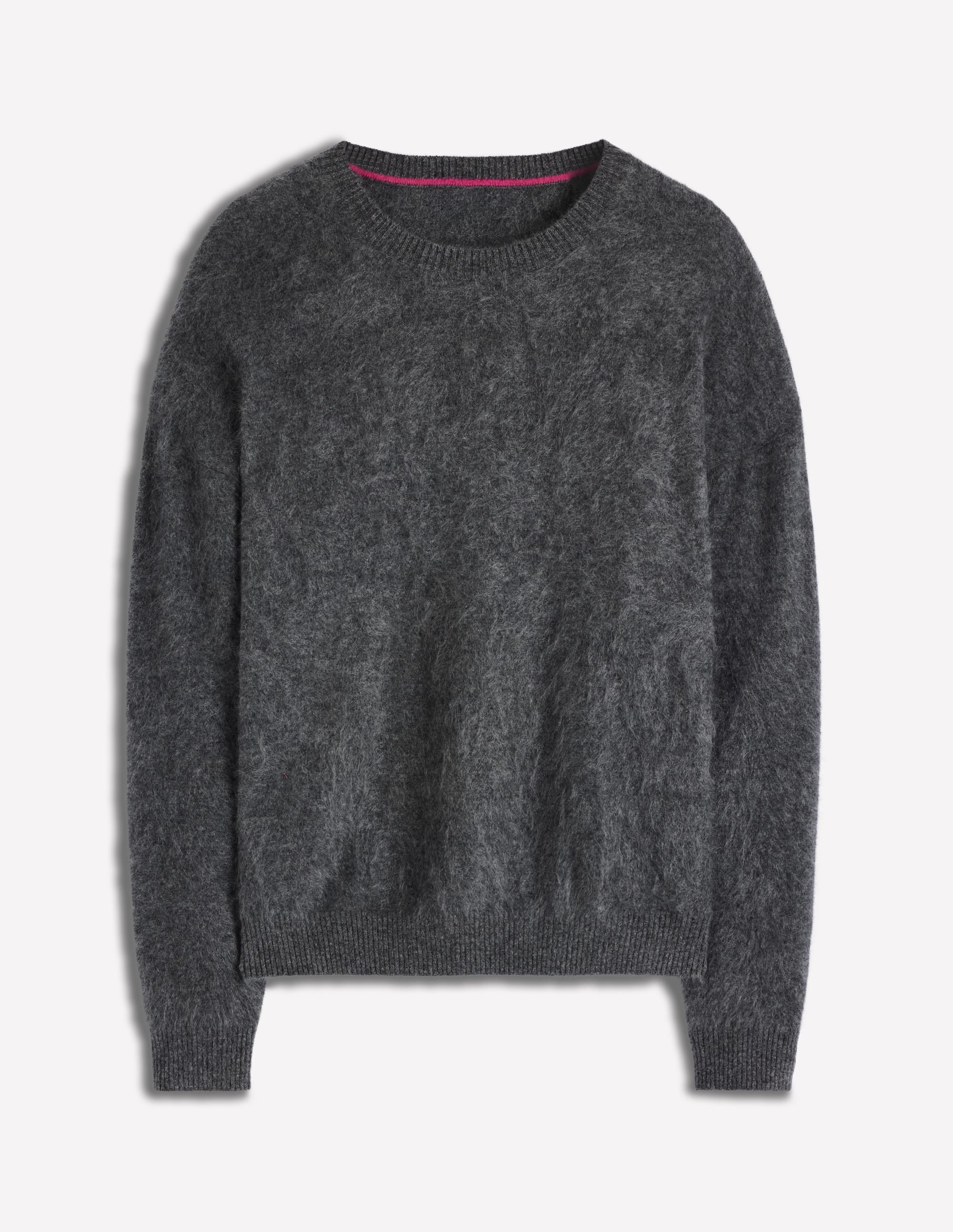 Pull Kat en cachemire brossé-Gris ardoise - Image 6