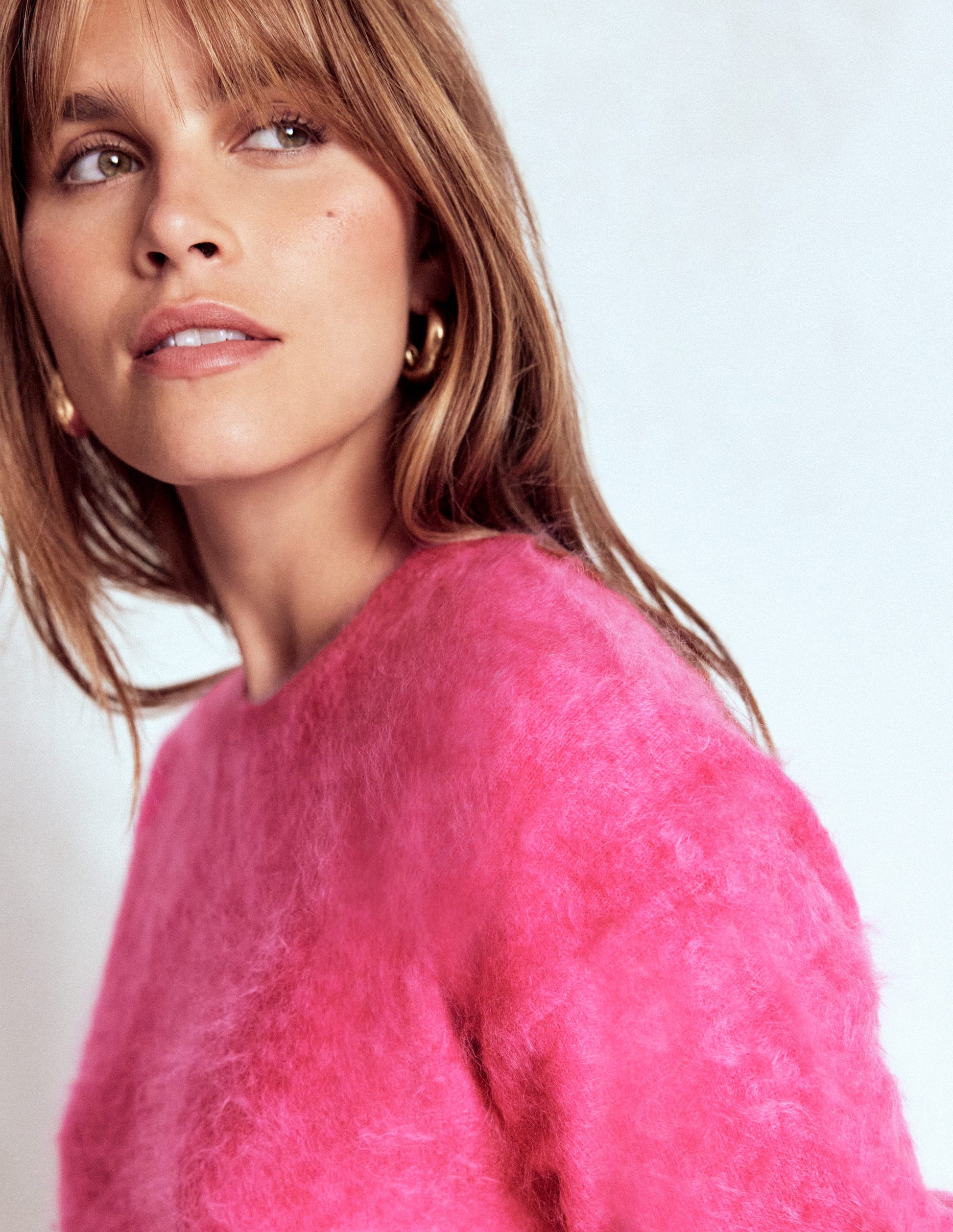 Brushed Cashmere Jumper-Pink Peony-2