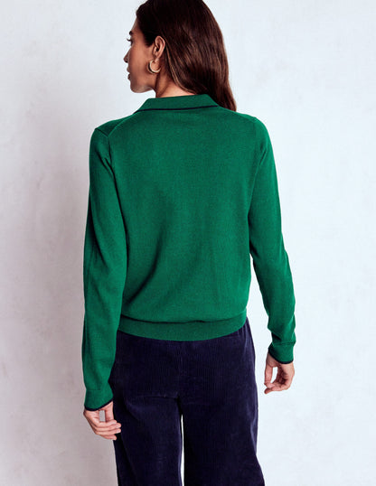 Liz Henley-Pullover-Botanischer Garten Grün-3