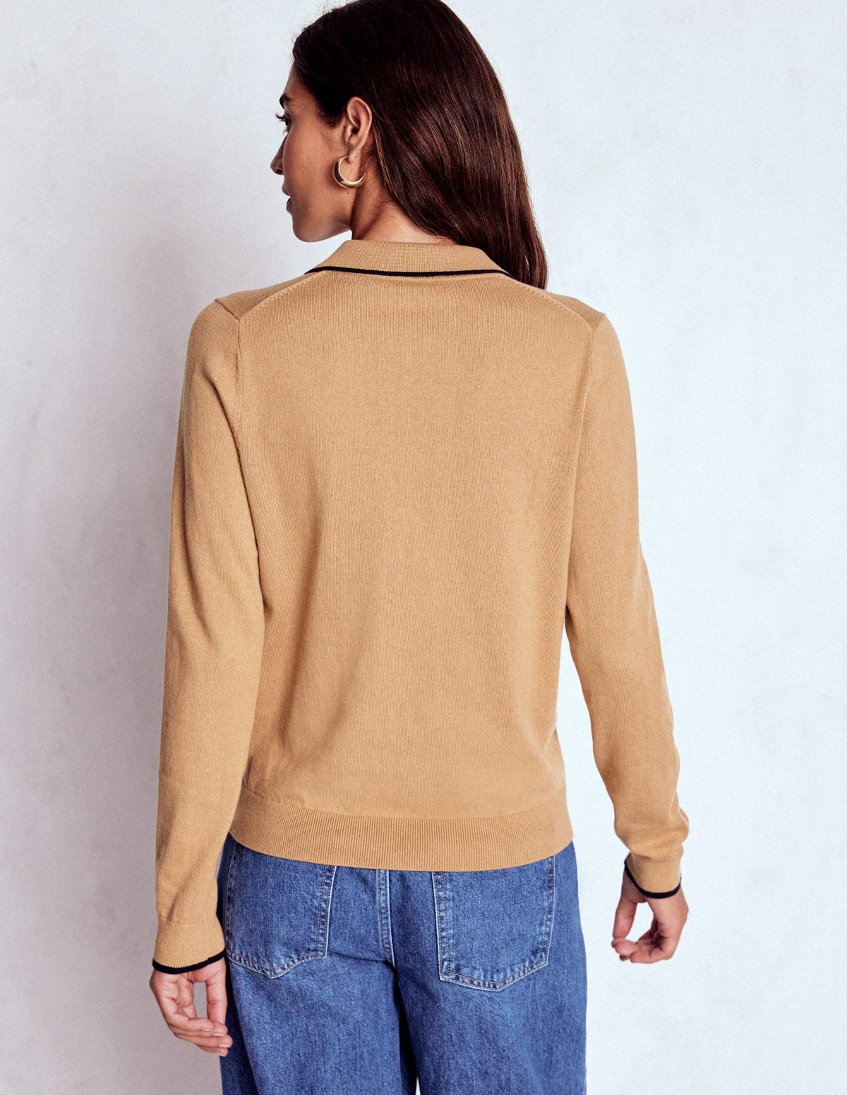 Liz Henley-Pullover-Herbstlaubbraun - Image 3