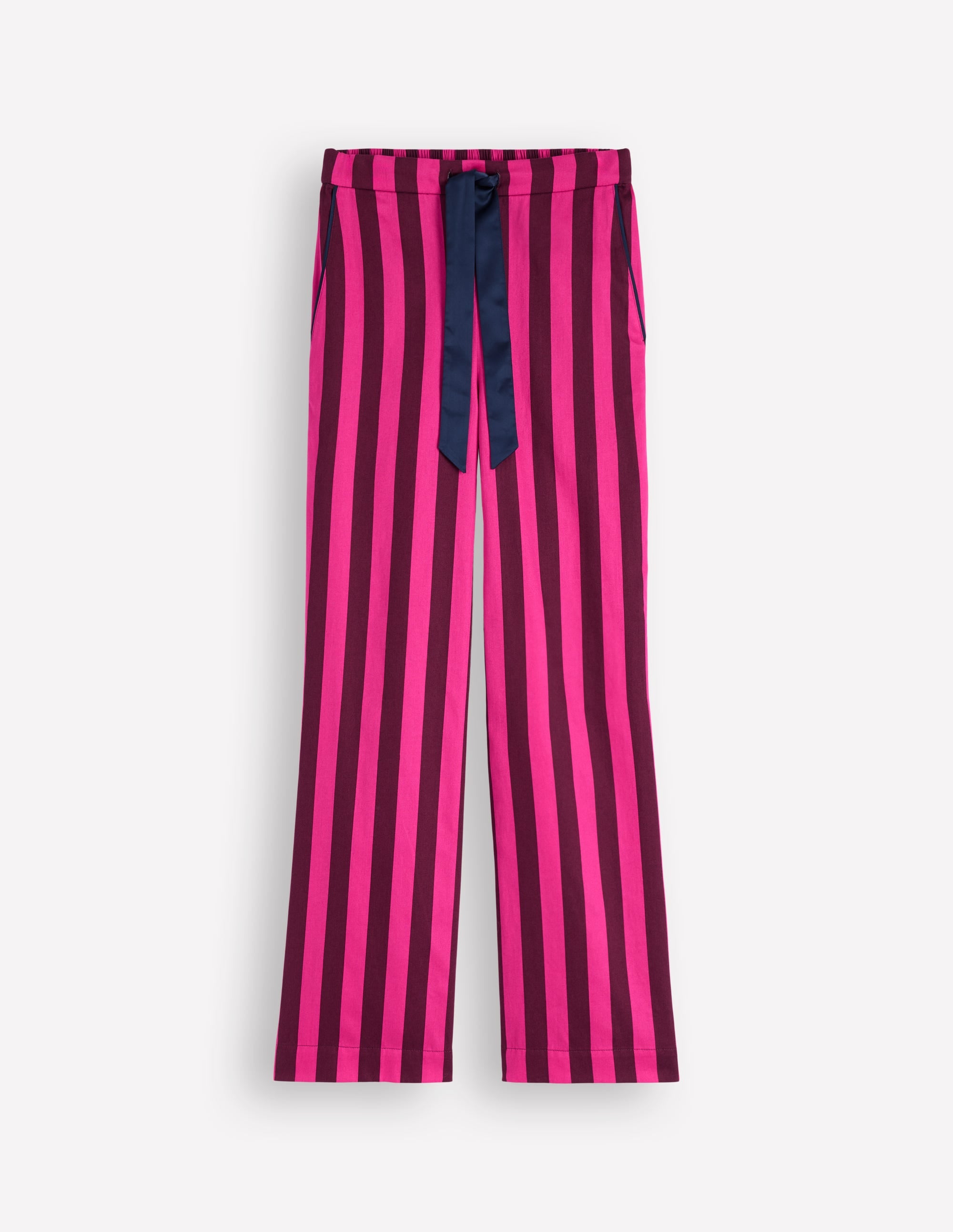 Bas de pyjama en coton-Rayé rose - Image 7