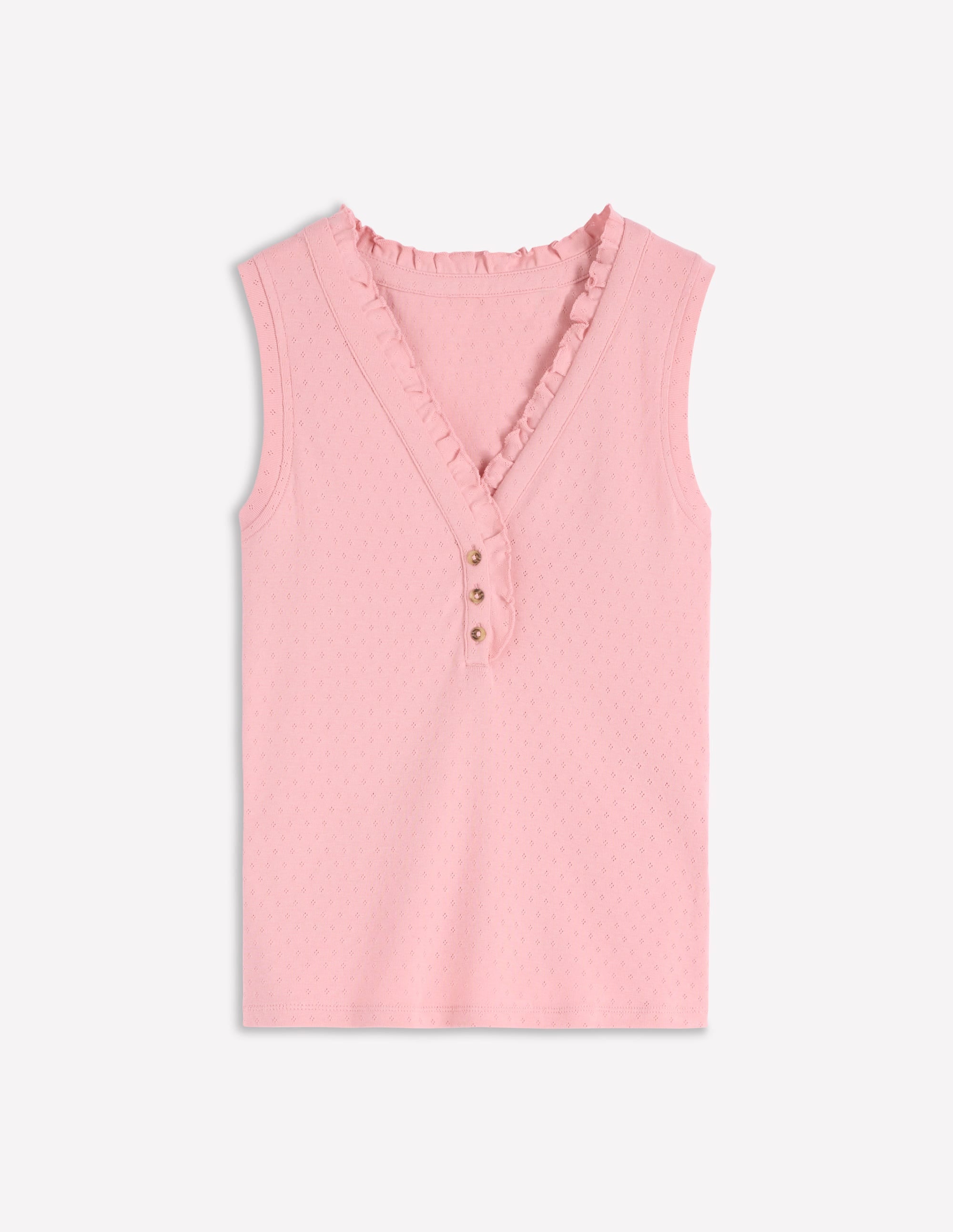 Jersey Henley-Schlafanzugoberteil-Hellrosa - Image 5