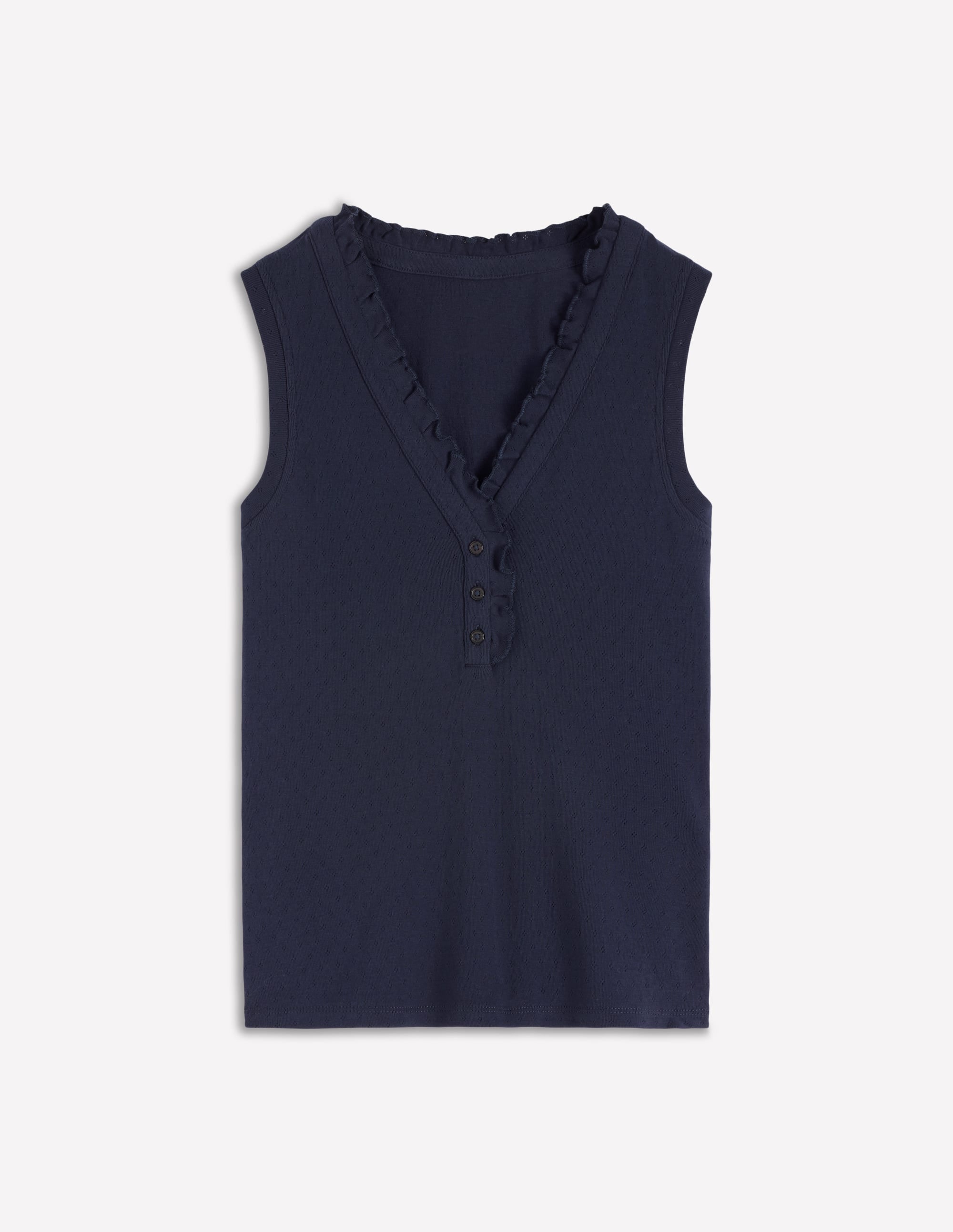 Jersey Henley-Schlafanzugoberteil-Blau - Image 5