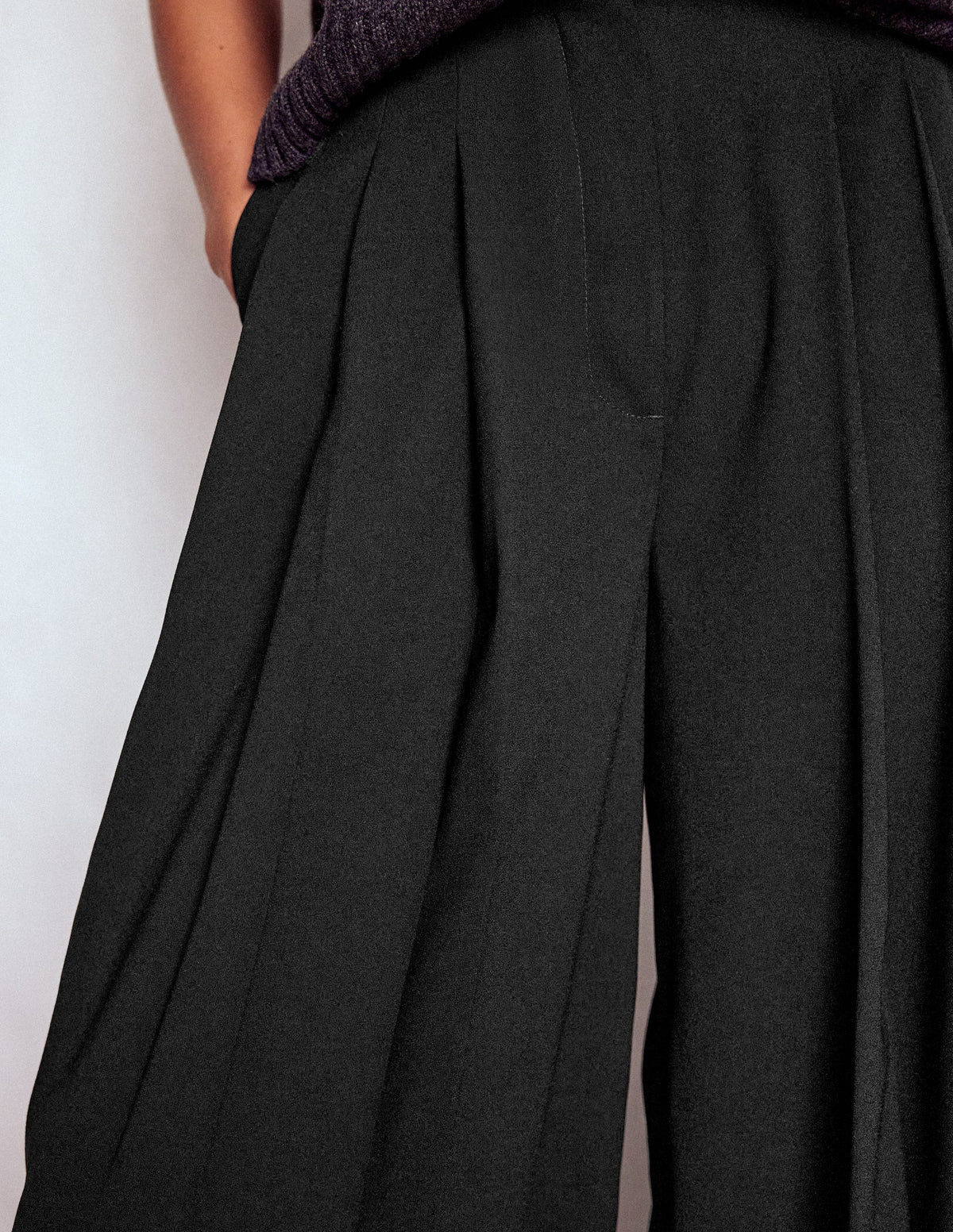 Regent Hose mit weitem Bein-Schwarz - Image 2