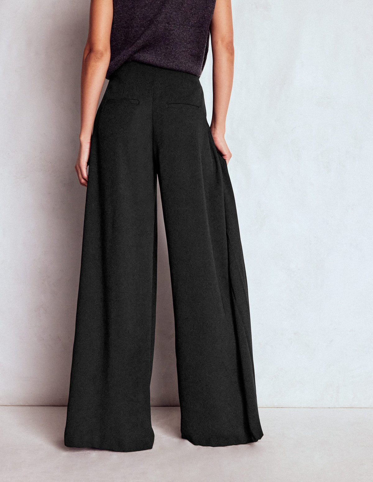 Regent Hose mit weitem Bein-Schwarz - Image 3