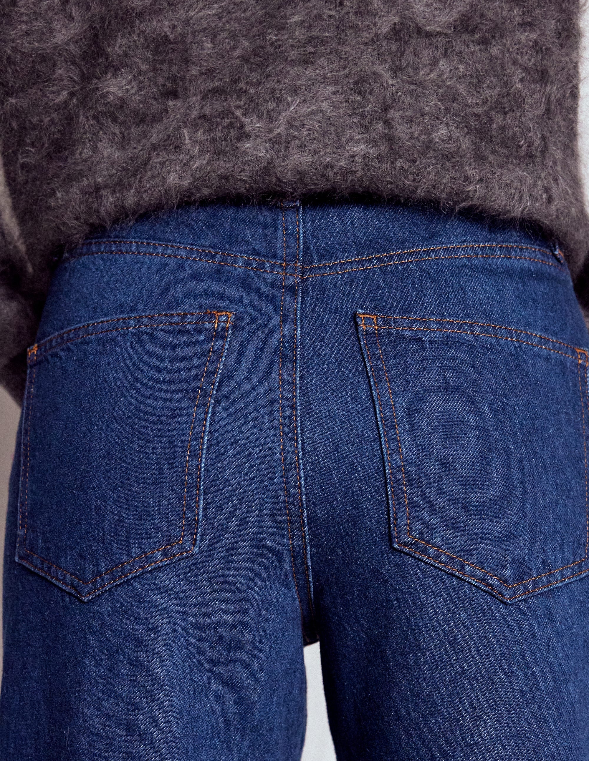 Jean décontracté taille mi-haute-Indigo - Image 2