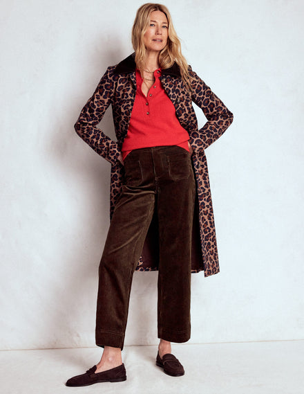 Pantalon Primrose en velours côtelé-Expresso