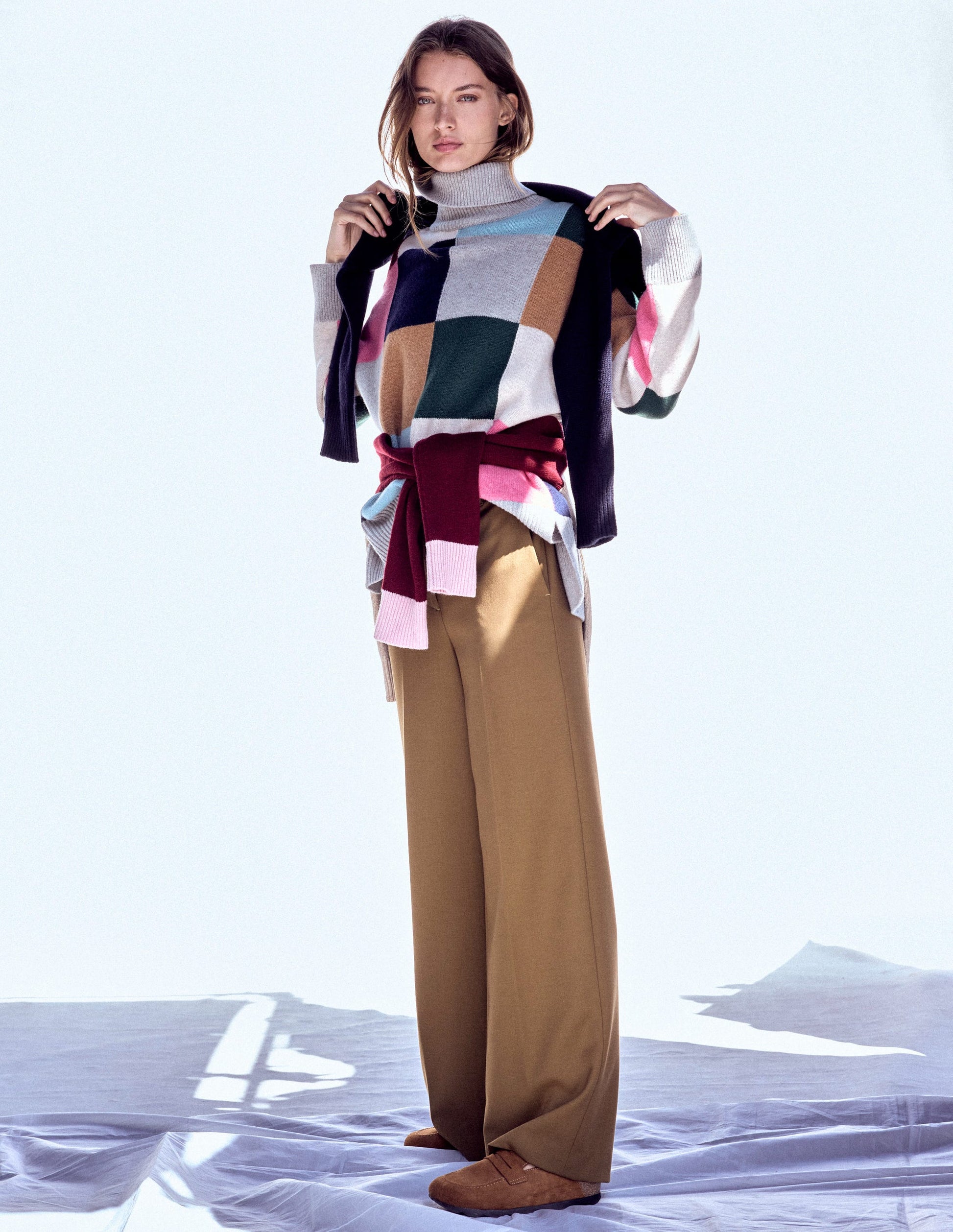 Belgravia Taillierte Hose-Tabakbraun-7