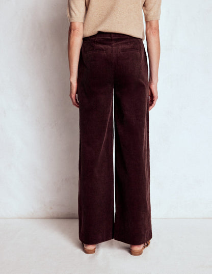 Belgravia Cordhose-Tiefes Aubergine-1