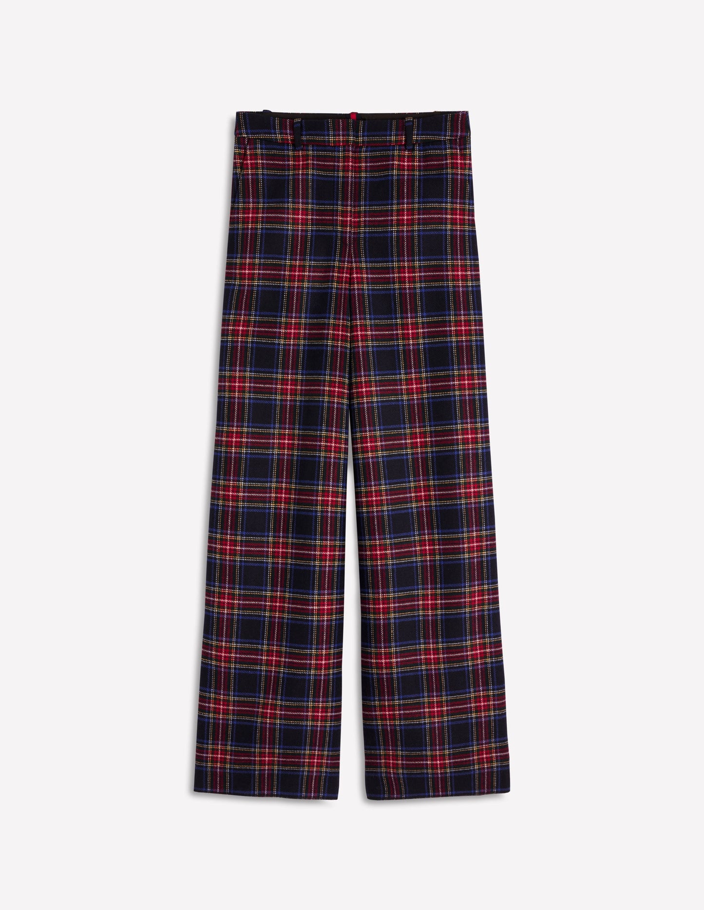 Belgravia Wollhose-Marineblau, Grün und Rot Kariert
