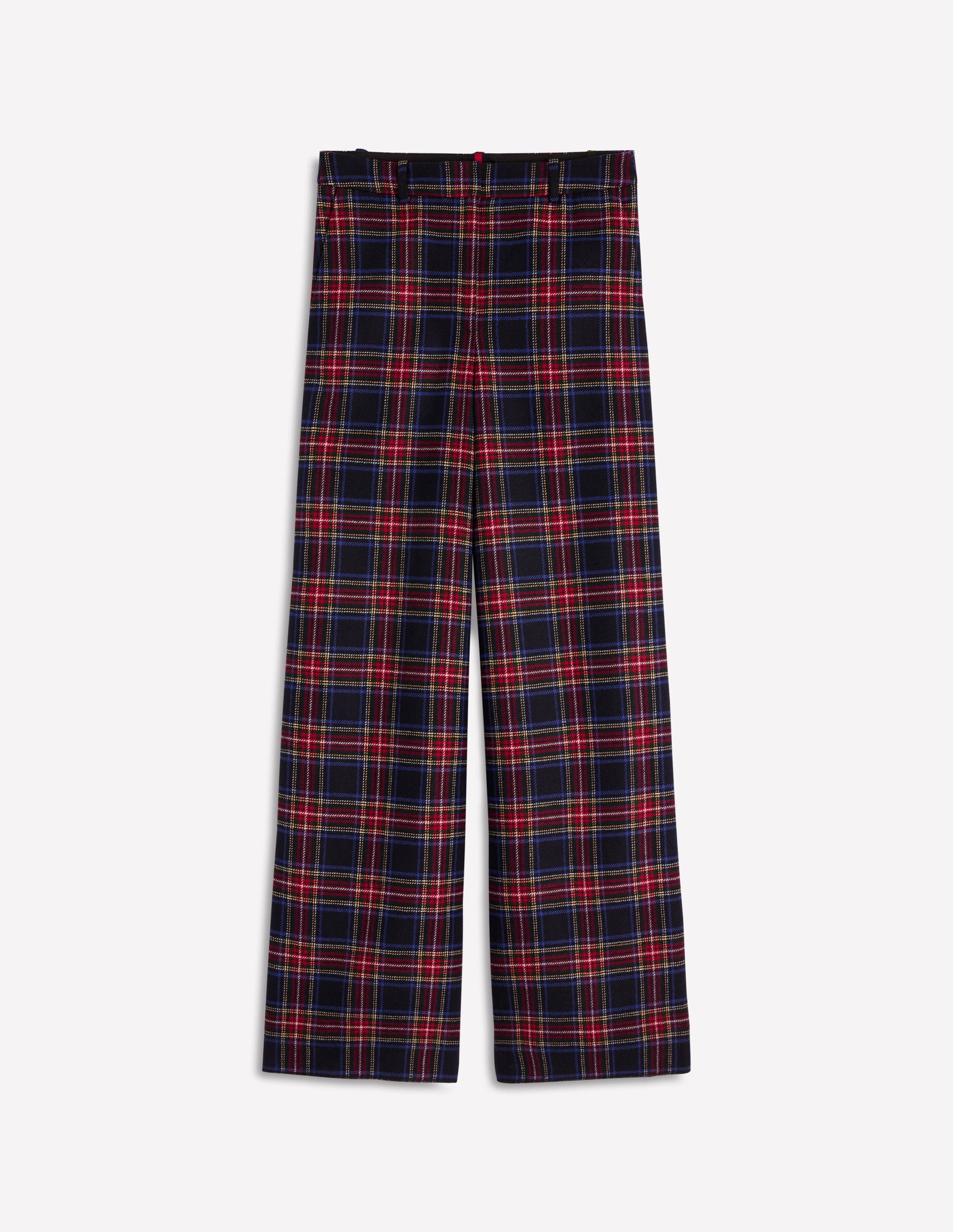 Belgravia Wollhose-Marineblau, Grün und Rot Kariert-6