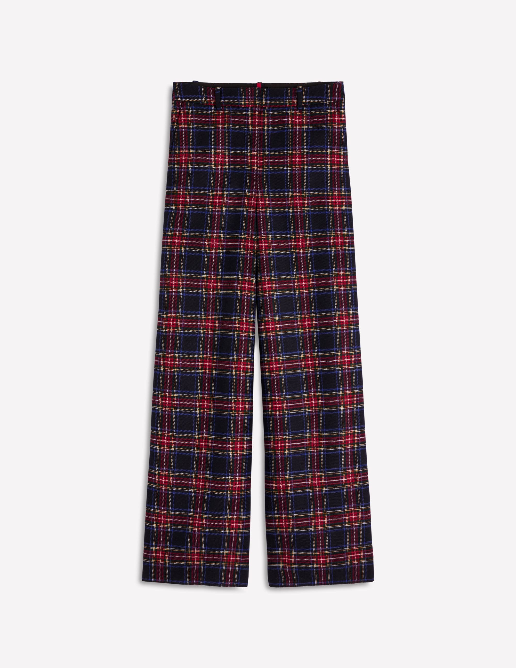 Belgravia Wollhose-Marineblau, Grün und Rot Kariert - Image 6