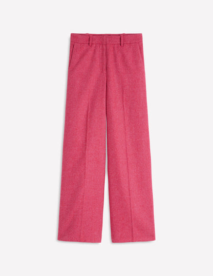 Belgravia Wollhose-Rot und Rosa Breites Fischgrätmuster-6