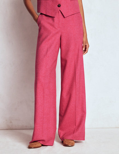 Belgravia Wollhose-Rot und Rosa Breites Fischgrätmuster-5