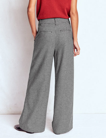 Pantalon Kensington en laine-Pied-de-poussin noir et ivoire-3