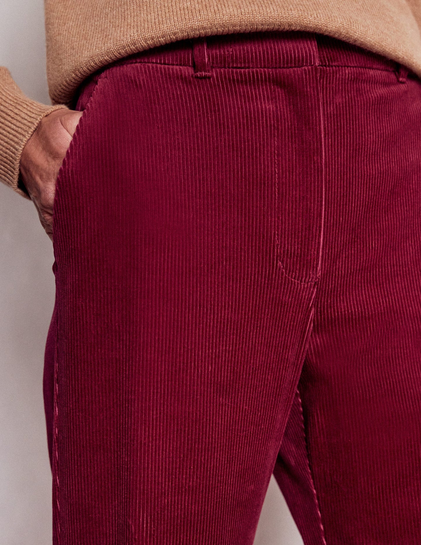 Canonbury Cordhose-Burgunderrot