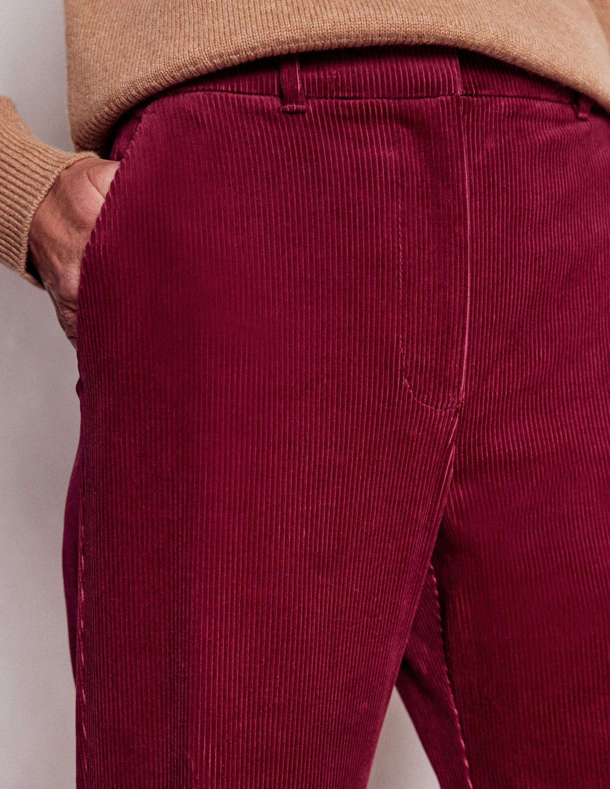 Canonbury Cordhose-Burgunderrot-6