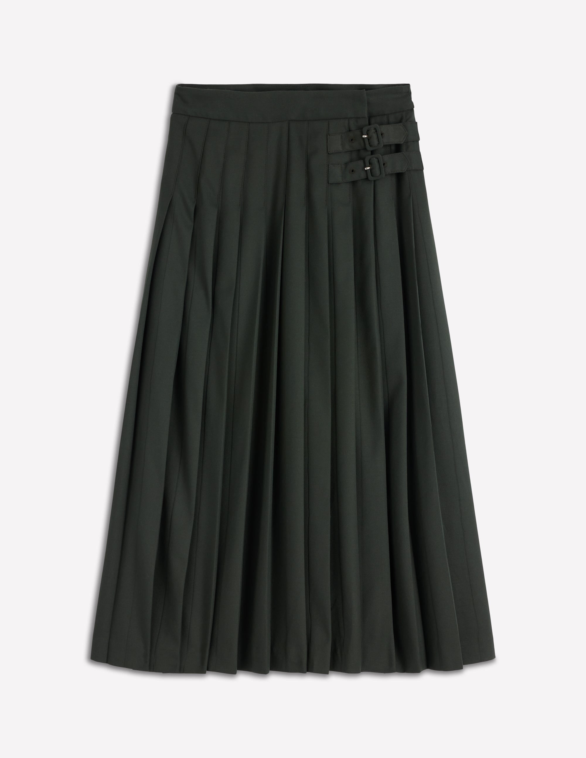 Josephine Midi-Schottenrock-Jagdgrün - Image 6