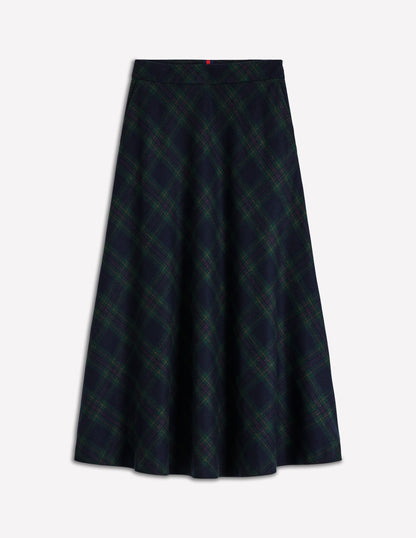 Jupe midi Hayley en laine-Blackwatch-6