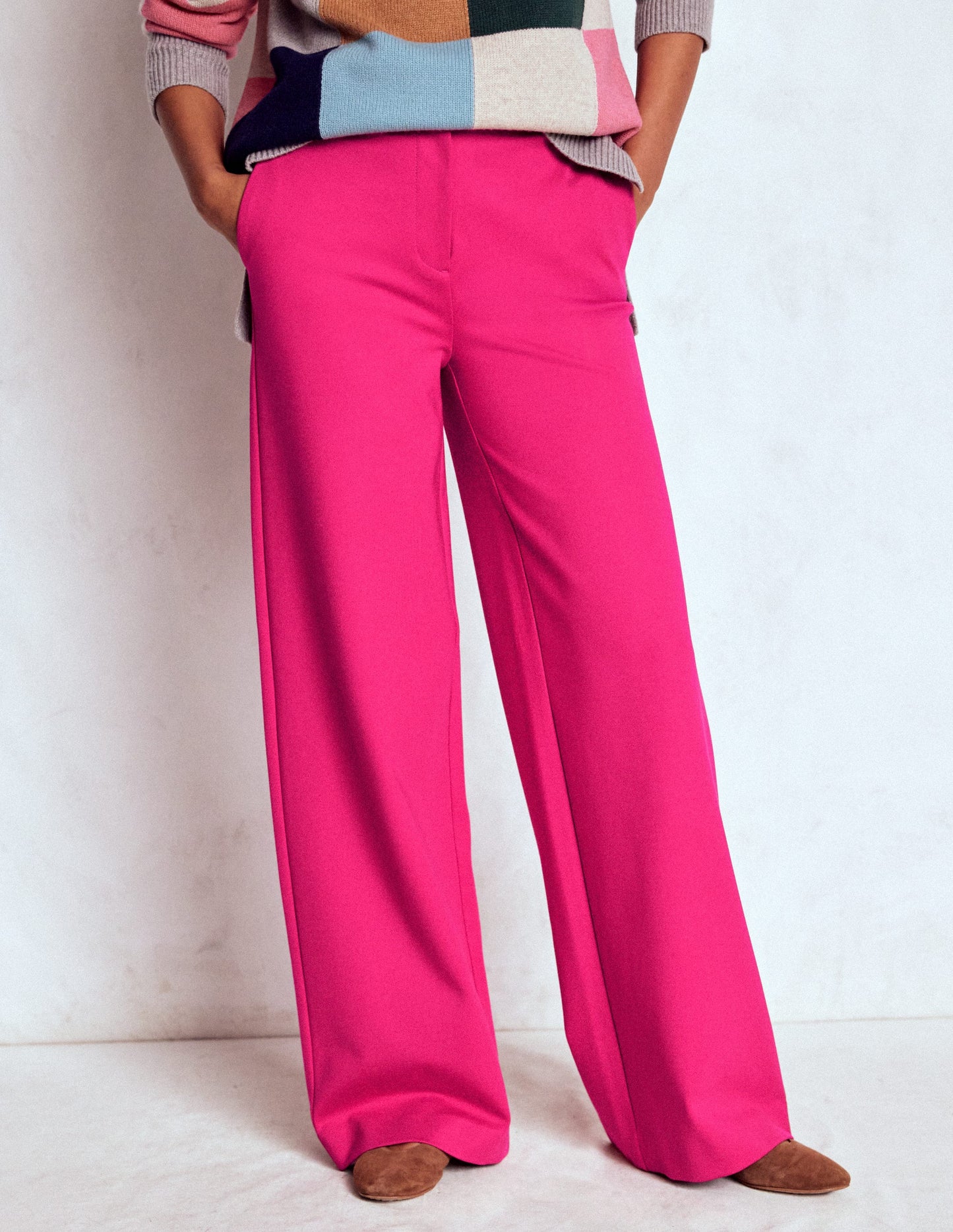 Belgravia Ponte-Hose-Kräftiges Rosa