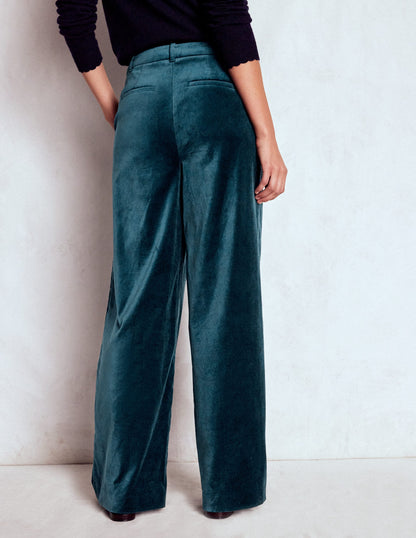Belgravia Samthose-Mitternachtsblaugrün-3
