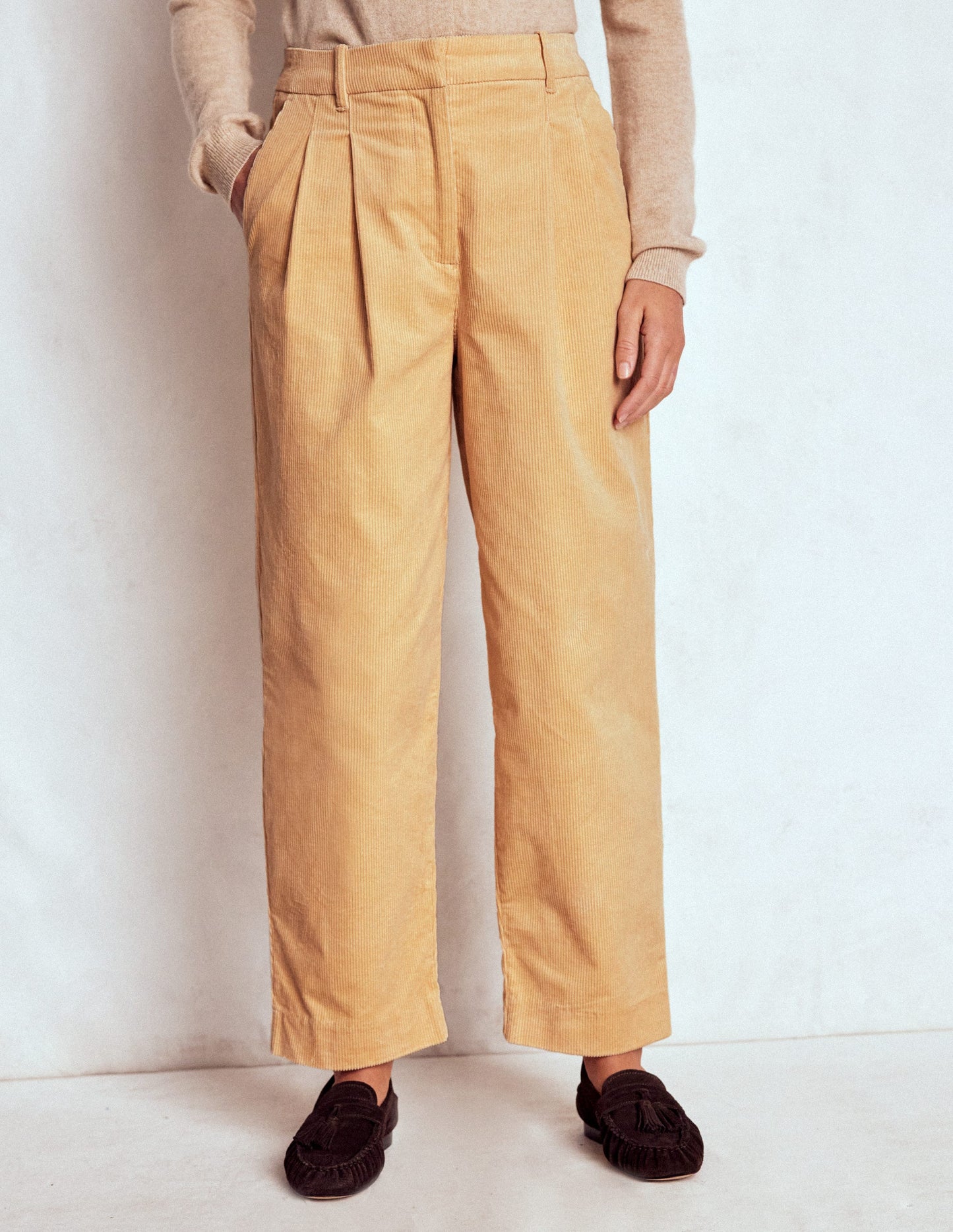 Bloomsbury Cord Trousers-Stone
