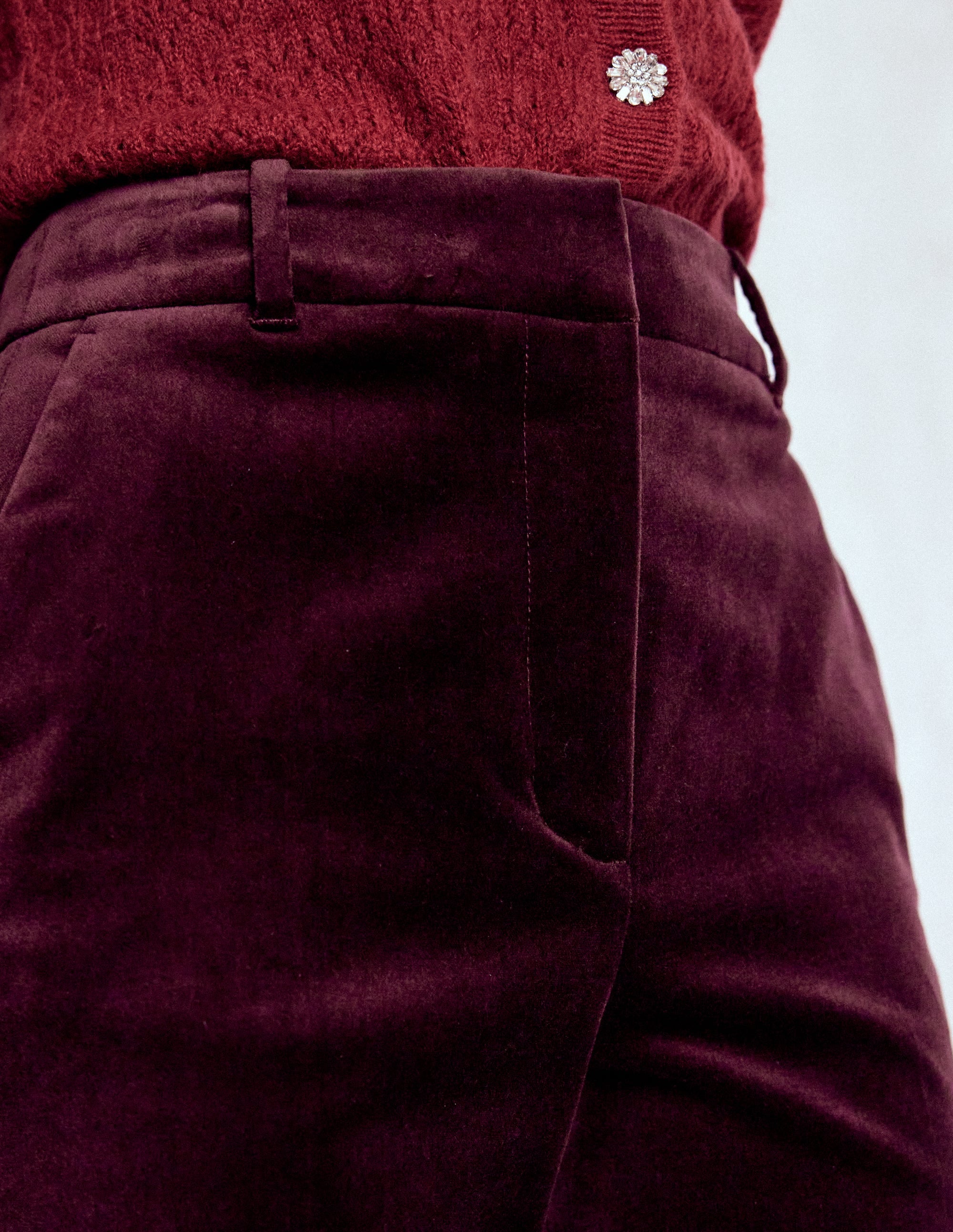 Canonbury Samthose-Dunkle Kirsche - Image 2