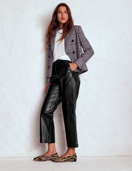 Canonbury Lederhose-Schwarz