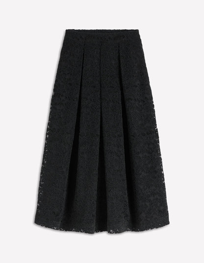 Verity Midirock mit Spitze-Schwarz mit Spitze-7