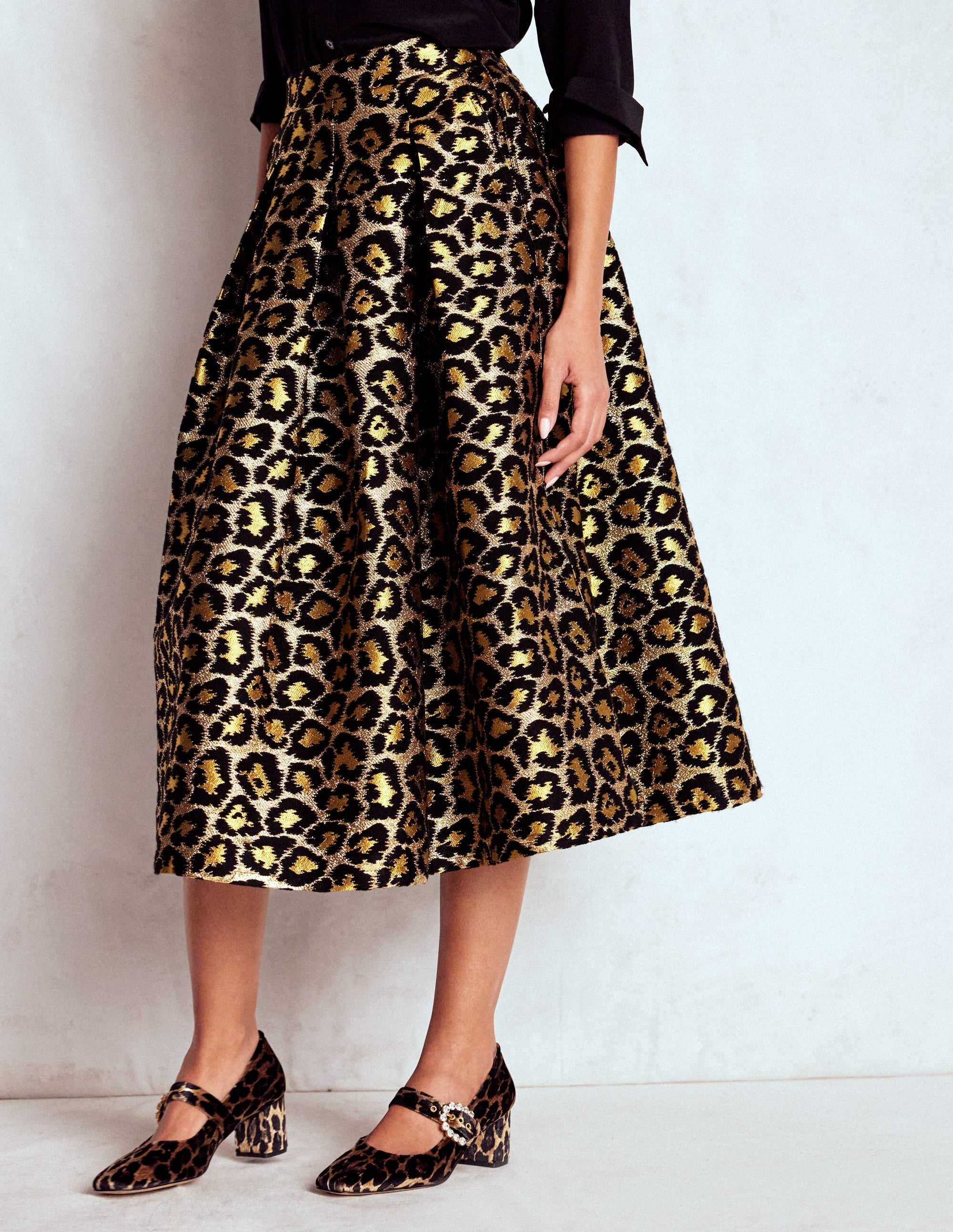 Verity Jacquard-Midirock-Leopardenmuster - Image 4