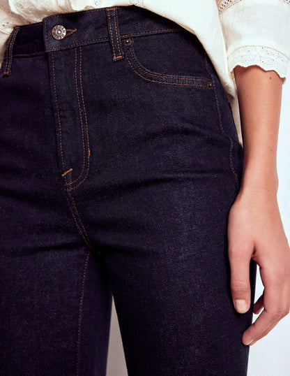 Jean taille haute ajusté-évasé-Indigo-3