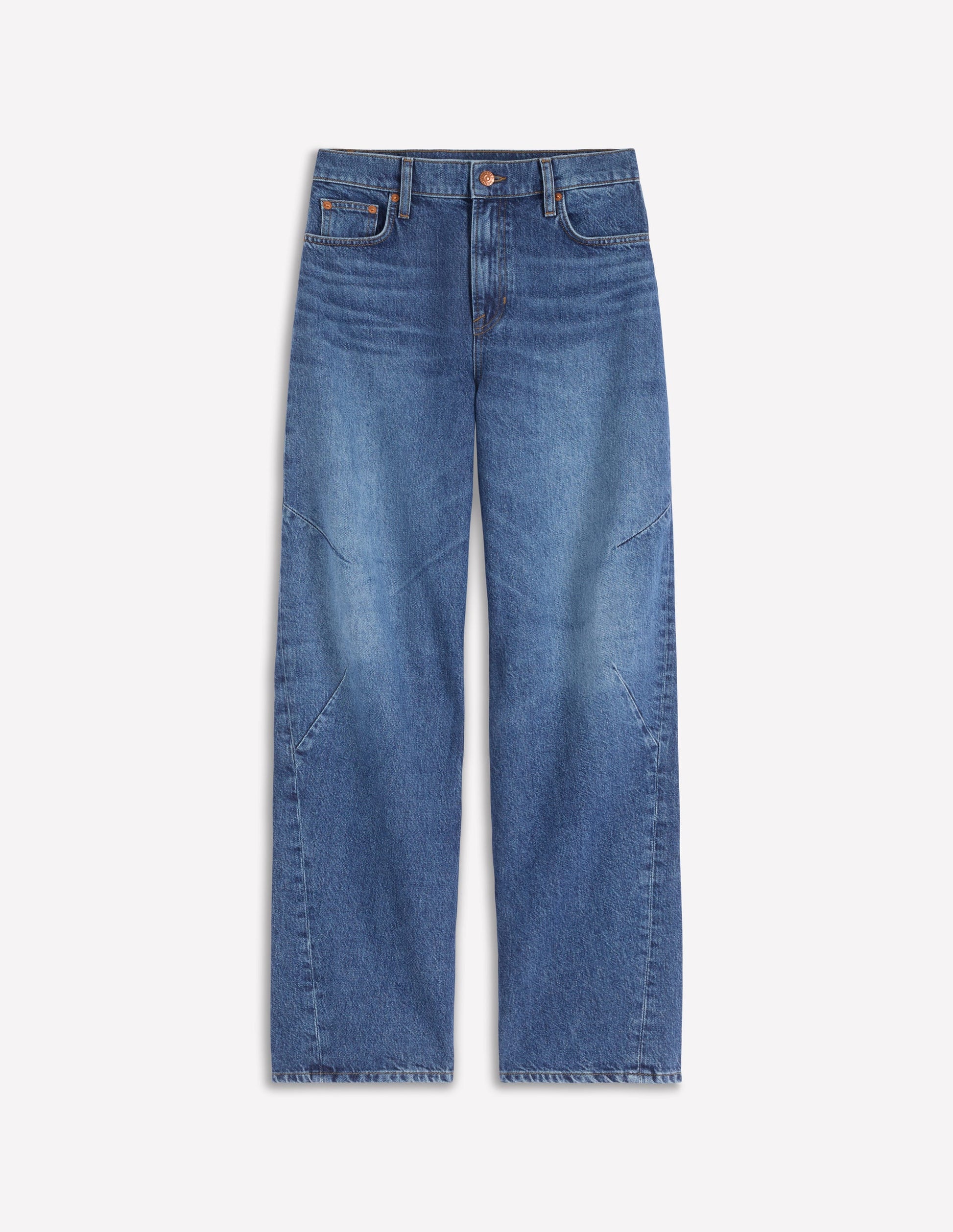 Jean long ample-Vintage moyen-6
